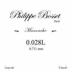 Corde détail Manouche à boucle .028L