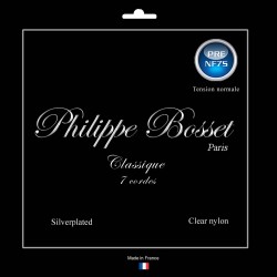 Jeu guitare 7 cordes classique nylon clair  Prestige Tension normale