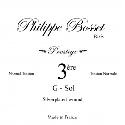 Corde détail cuivre plaqué argent verni Sol 3