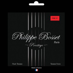 Classical guitar set clear nylon Prestige hard tension  Philippe Bosset